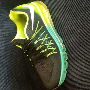 Nike Air Max Size 11 Black Green Turquoise